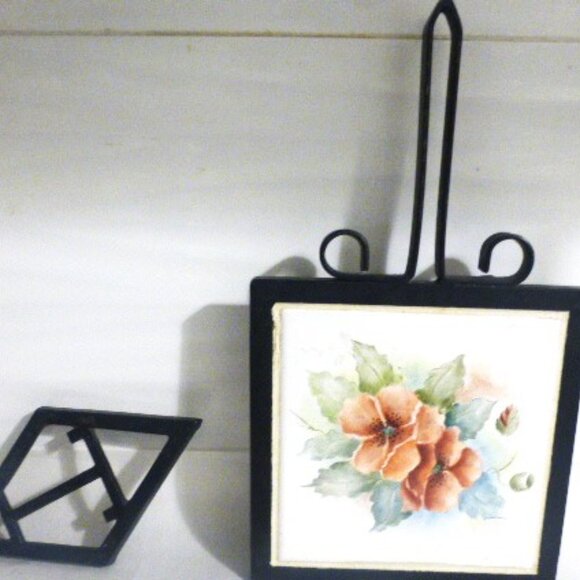 Cast Trivet & Signed Tile TRIVET Made in Turkey Sogut SSS TSE - Picture 1 of 6